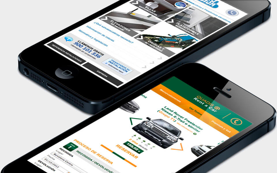 Quadis rent a car mobile responsive